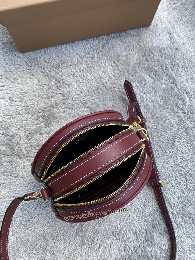 Burberry專門店新款圓形Louise圓餅路易絲包 巴寶莉鞣制皮革女士斜挎小圓形包 yxb1486